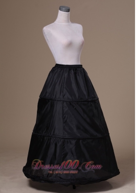 Organza Black Petticoat for Popular Floor-length