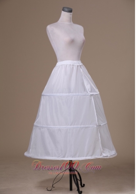 White Organza Wedding Petticoat Floor-length