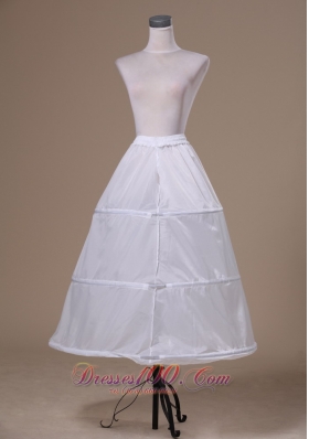 White Organza Wedding Petticoat Floor-length