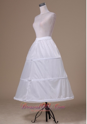 White Organza Wedding Petticoat Floor-length