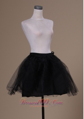 Black Mini-length Organza Petticoat for Prom