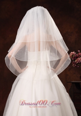 Three-tier Veil for Wedding Organza On Sale