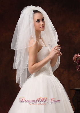 Three-tier Veil for Wedding Organza On Sale