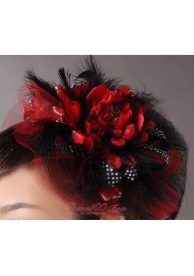 Multi-color Headpiece Imitation Feather with Tulle