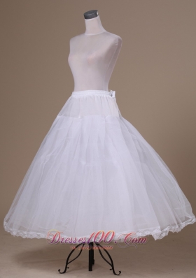 Tulle Floor-length White Petticoat for Quinceanera