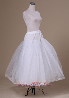 Tulle Floor-length White Petticoat for Quinceanera