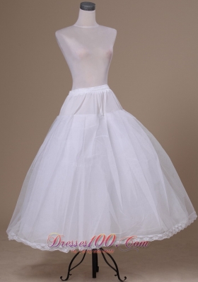 Tulle Floor-length White Petticoat for Quinceanera