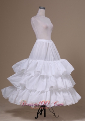 Tulle Ball Gown White Floor-length Petticoat Quinceanera