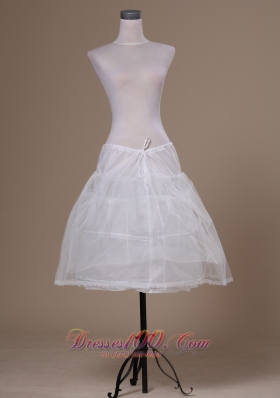 Mini-length White Tulle Petticoat for Cocktail