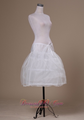 Mini-length White Tulle Petticoat for Cocktail