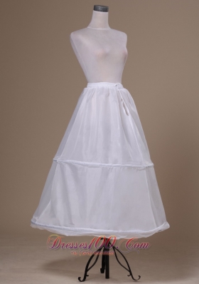 Taffeta Ankle-length White Petticoat for Prom