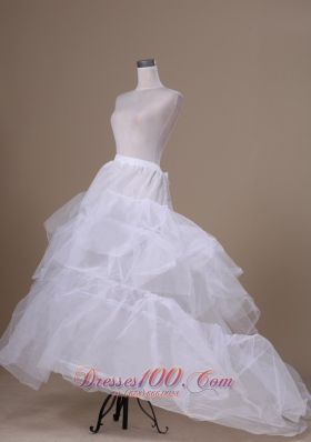 Three-layer Cheap Tulle Floor-length Wedding Petticoat