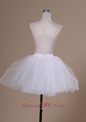 Mini-length White Tulle Prom or Cocktail Petticoat