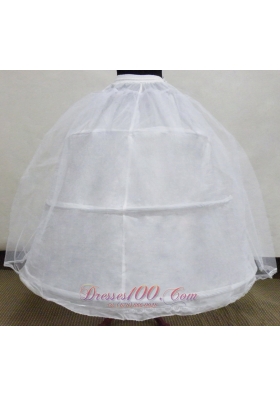 Petticoat for Ball Gowns with White Tulle and Organza