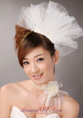 Tulle Hair Combs Imitation Pearls Wedding Special Occasion