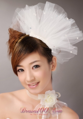 Tulle Hair Combs Imitation Pearls Wedding Special Occasion