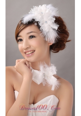 Beautiful Wedding and Outdoor Organza Bridal Hair Pieces