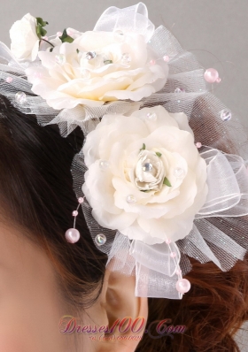 Cheap Bridal Accessories Tulle and Imitation Pearls