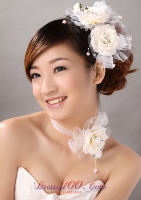 Cheap Bridal Accessories Tulle and Imitation Pearls