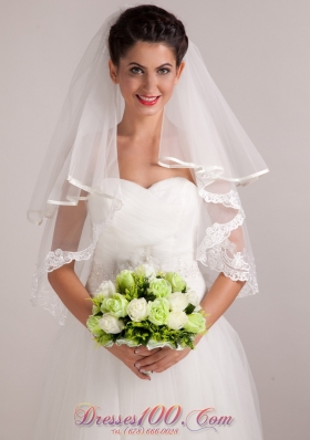 Green/ White Round Shape Wedding Bouquet for Bride