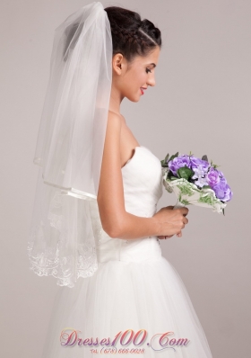 Purple Round Shape Hand-tied Discount Bridal Accessories