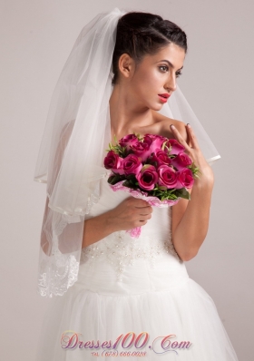 Wedding Bridal Bouquet Rose Red Hand-tied