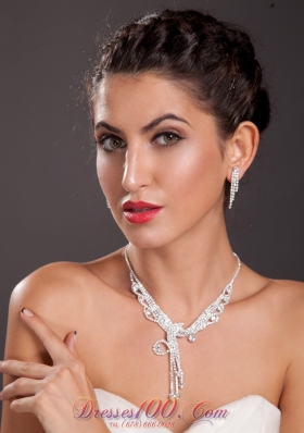 Imitation Pearl Jewelry Set Necklace and Earrings