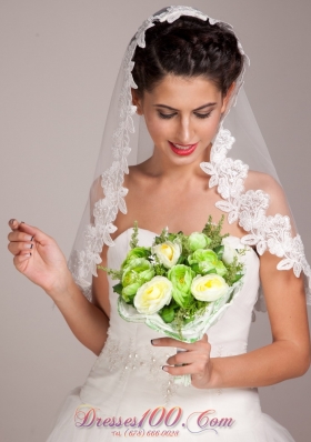 Bridal Wedding Bouquet Light Yellow and Green Round