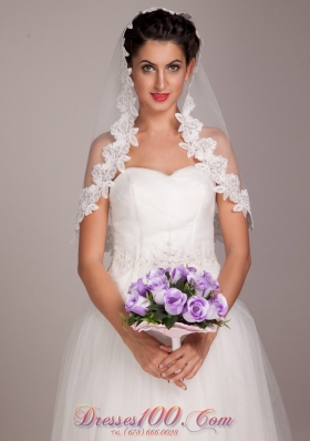 Rose Hand-tied Lavender Wedding Bridal Bouquet