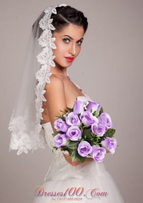 Rose Hand-tied Lavender Wedding Bridal Bouquet