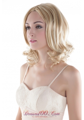 High Quality Short Synthetic Blonde Curly Hair Wig