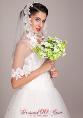 Hand-tied Wedding Bouquet Green and White Bridal Flower