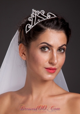 Triangle Alloy Tiara With Beading for 2013 Party