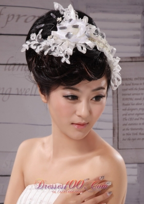 Tulle Silk Ribbon Women Wedding Outdoor Fascinator