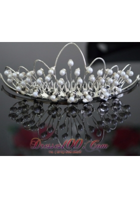 Ladies' Tiara Imitation Pearls for Wedding