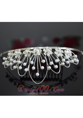 Ladies' Tiara Imitation Pearls for Wedding