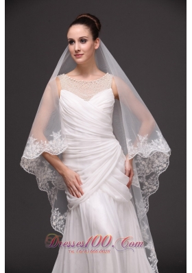 2013 Graceful Wedding Veil Tulle Laced