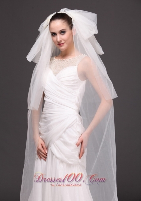 New Bridal Veils Four-tiered Wedding Tulle