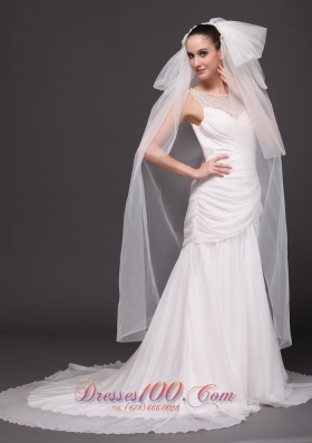 New Bridal Veils Four-tiered Wedding Tulle