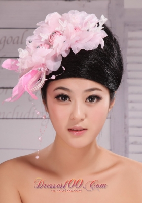 Rose Pink Headpiece 2013 Fully Beaded