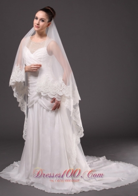 One-tier Cathedral Tulle 2013 Wedding Veil