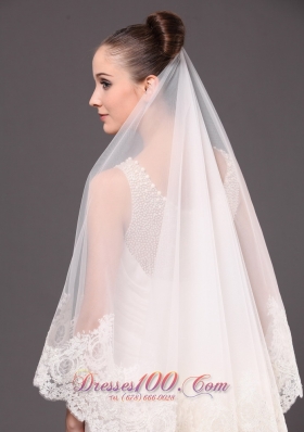 One-tier Cathedral Tulle 2013 Wedding Veil