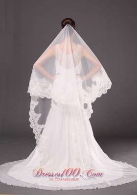 One-tier Cathedral Tulle 2013 Wedding Veil