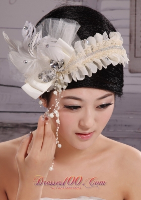 Headpiece Bride Tire Feather Wedding Anniversary