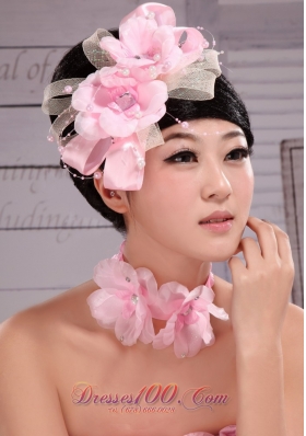 Beautiful Light Pink 2013 Pearl Headpiece