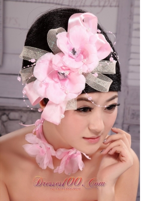 Beautiful Light Pink 2013 Pearl Headpiece