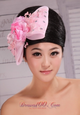 Baby Pink Lace and Rhinestone Headpiece 2013