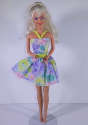 Halter Colorful Prints Short Barbie Doll Wear