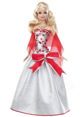 Elegant Grey Party Dress Hand made Bowknot Barbie Doll Dress
