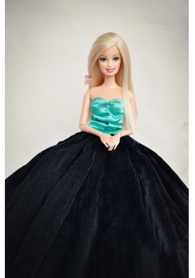 Sweetheart Black and green Wedding Dress for Noble Barbie